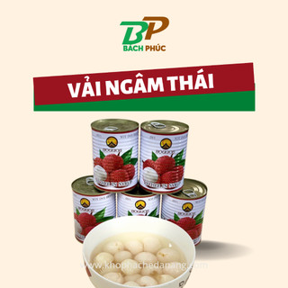 Vải Thiều Ngâm Đóng Lon 565g - Kho pha chế Đà Nẵng - Toppping trà vải