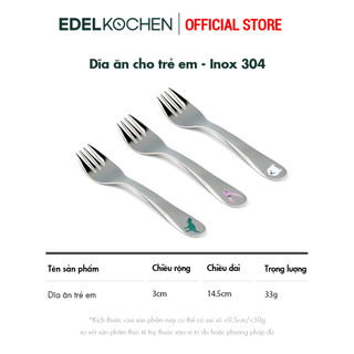 Dĩa ăn cho trẻ em - Inox 304
