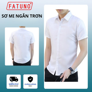[HÀNG VNXK - LOẠI ĐẸP] Sơ mi ngắn tay chất mát mịn cao cấp chống nhăn màu trắng