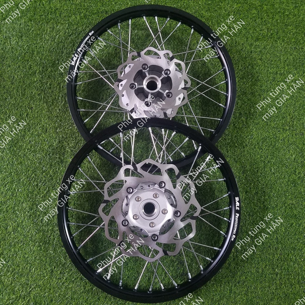 Bánh Căm EXCITER 150 Đùm Màu Bạc Căm Mạ CROM YAGUSO Niềng Nhôm Thái Đen Lắp Như ZIN HTH96 MSPX A30