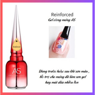Sơn gel cứng móng as chai đỏ 15ml chính hãng