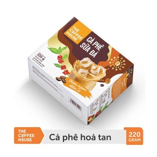   HSD: 04.12.2025  Combo 02 hộp Cà phê sữa đá hòa tan The Coffee House - hộp 220g  10 gói x 22g  
