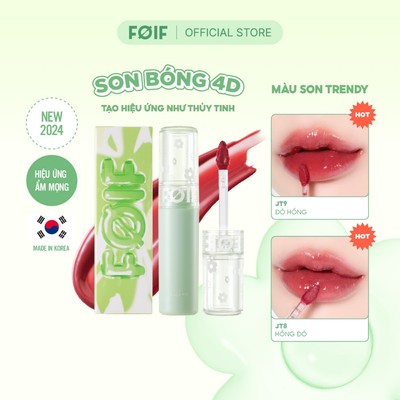 Son Tint Bóng Thuần Chay, Ẩm Mọng, Bền Màu FOIF Juicy Fit Tint 3g