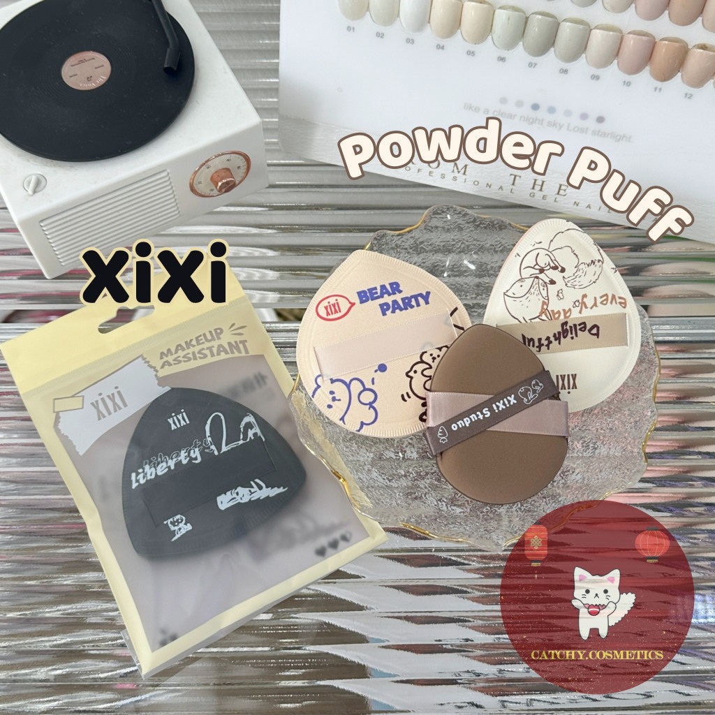 [XIXI] Mút Tán Nền XIXI Kèm Túi Zip Vàng Pastel Makeup Assitant (GJ-40, GJ-62, GJ-66, GJ-69B)