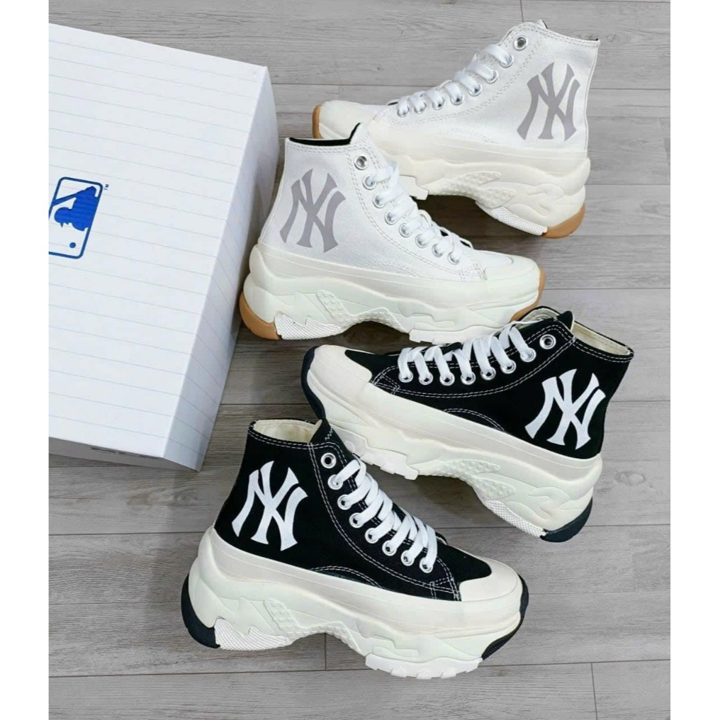 [CHÍNH HÃNG] Giày MLB CHUNKY HIGH NY YANKEES , GIÀY MLB NY Độn đế nam nữ size 36_43