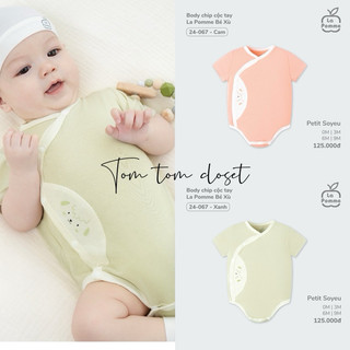 La pomme Body chip cộc tay La Pomme Bé Xù cho bé
