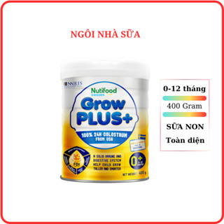 [HSD T11-2026] Sữa bột Nutifood Grow Plus vàng 0+ 400g sữa non phát triển toàn diện Ngôi nhà Sữa