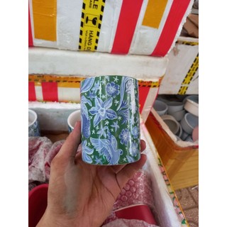 chậu gốm  trồng sen đá