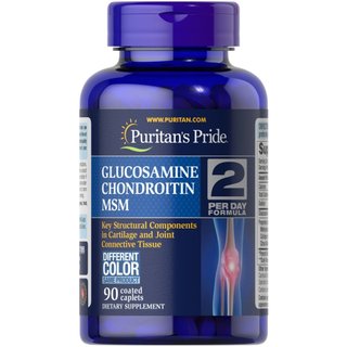 Viên uống Glucosamine giảm đau bổ xương khớp -  Puritan's Pride Glucosamine, Chondrointin MSM 60 viên