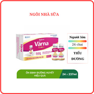 [T04-2026] Sữa Varna Diabetes 237ml pha sẵn thùng 24 chai, Varna Nutifood cho người đái tháo đường