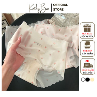 Q55 [LOẠI 1] Combo 10 Quần Lót Tàng Hình Cạp Cao Trái Dâu KATHY BRA Chất Su Lụa Siêu Mát Co Dãn Tốt Không Lộ Viền