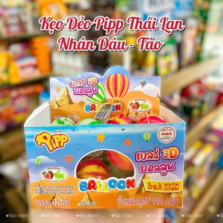 Lẻ ⚽️ kẹo dẻo nhân trái cây pipp thái lan ⚽️ hình khinh khí cầu