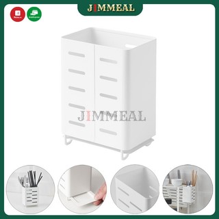 Hộp đựng đũa, ống cắm đũa thìa dụng cụ làm bếp ikea avsteg bằng thép cao 13cm