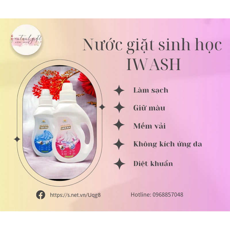 Nước giặt sinh học IWASH