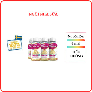 [HSD 2026] Sữa Varna Diabetes 237ml pha sẵn lốc 6 chai, Sữa Varna Nutifood cho người tiểu đường