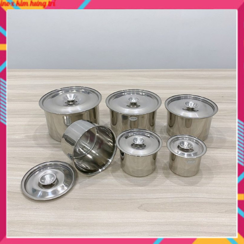 Thố tròn inox đựng gia vị ,thực phẩm giao hoả tốc tphcm