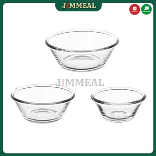 Bát thủy tinh, chén thủy tinh ikea vardagen 3 kích cỡ 12cm 15cm 20cm