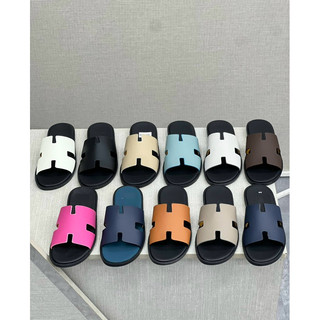  Dép lê nam quai chữ H full color có sẵn tại Shop - Chất liệu quai da - Đế cao su sơn giả gỗ - Full hộp kèm bill thẻ 