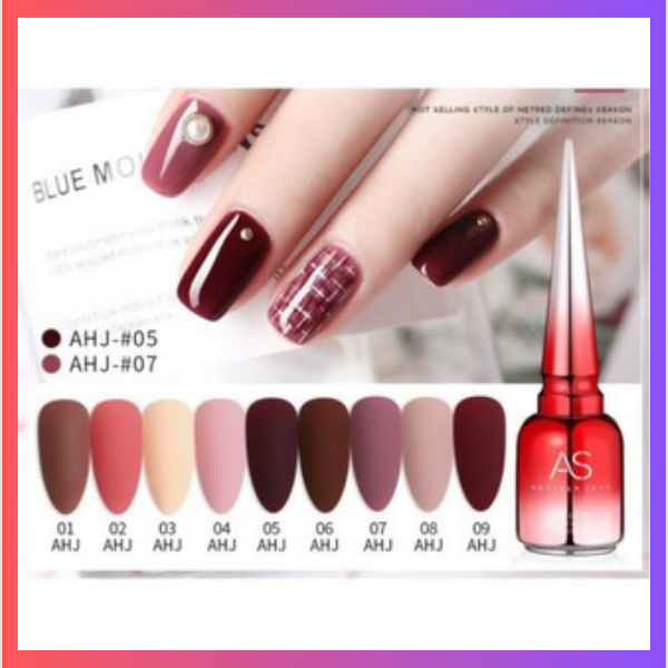 Sơn gel As mã AHJ 15ML - chai đỏ