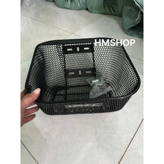 Rổ xe máy đa năng xài cho wave lớn, wave nhỏ - đen nhúng nhựa