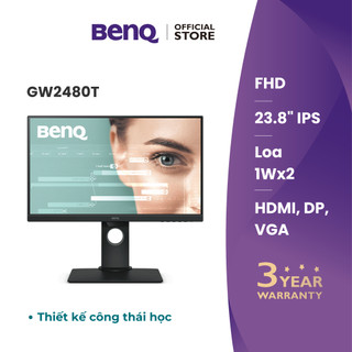 Màn hình máy tính BenQ GW2480T _ IPS 24" 1080P bảo vệ mắt chân đế chỉnh độ cao phù hợp làm việc văn phòng