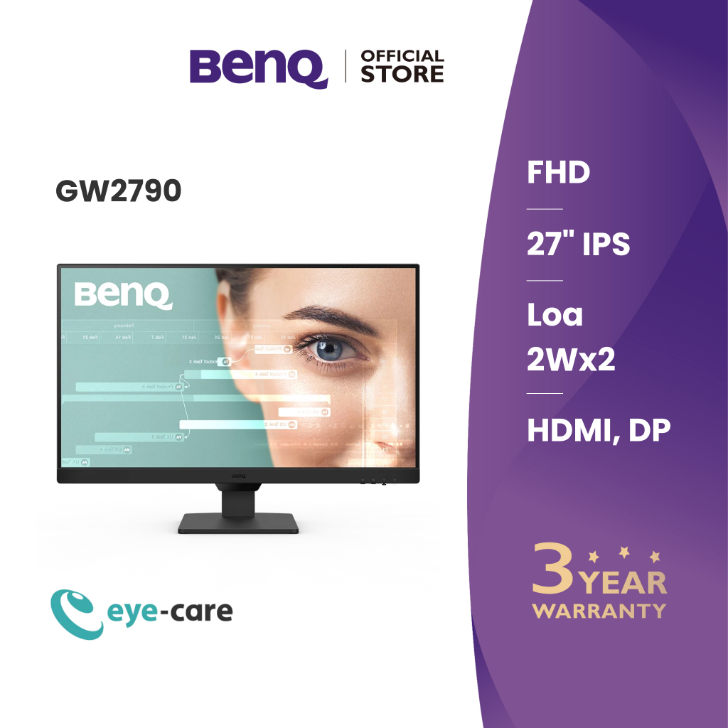 BenQ GW2790_Màn hình máy tính bảo vệ mắt 27 inch 1080p IPS 100Hz phù hợp làm việc và giải trí | BigBuy360 - bigbuy360.vn