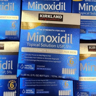 Mọc râu tóc Minoxidil 5% Kirkland hộp 6 lọ dạng dung dịch