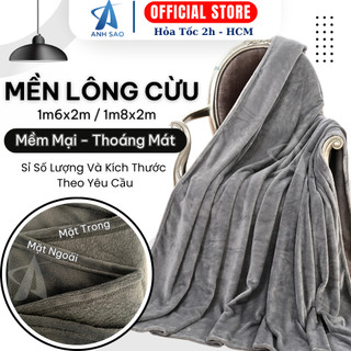 Chăn Mền Lông Cừu Ánh Sao Mềm Mại Thoáng Mát Dùng Mùa Hè Văn Phòng Đi Du Lịch Xe Khách 1m6x2m/1m8x2m