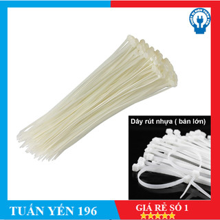 [XÃ KHO] Dây Rút- Bịch 100 cái dây thít nhựa Trắng Đủ size (10cm đến 40cm)