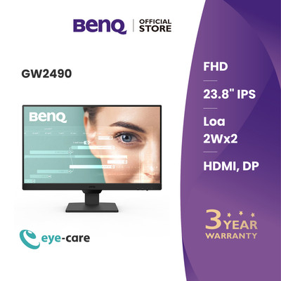 BenQ GW2490_Màn hình máy tính bảo vệ mắt 24 inch 1080p IPS 100Hz phù hợp làm việc và giải trí