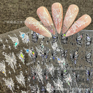 Sticker bướm 3D các mẫu sticker hồ điệp nail mới nhất, hình dán móng - Nail Rẻ Linh anh