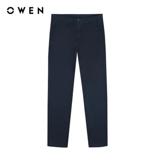 Owen - quần khaki slim fit qksl231794 màu navy chất liệu cvc spandex