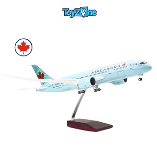 Mô hình máy bay Canada Boeing B787 47cm lắp ráp có đèn led Everfly