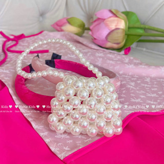 Túi Mini Kết Hạt Ngọc Nhựa Cao Cấp Cho Bé