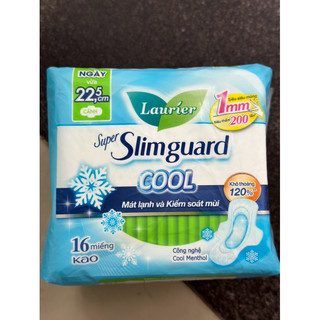 Băng Vệ Sinh Laurier Siêu Mỏng Cánh 1mm Super Slimguard Cool