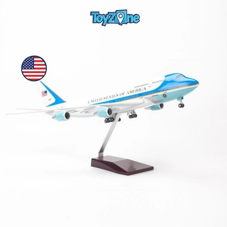 Mô hình máy bay Air Force One Boeing B747 47cm lắp ráp có đèn Everfly