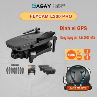 Flycam L300 Pro động cơ không chổi than, plycam minicó gps máy bay chụp ảnh chất lượng cao, tuổi thọ pin dài Gagay GD409