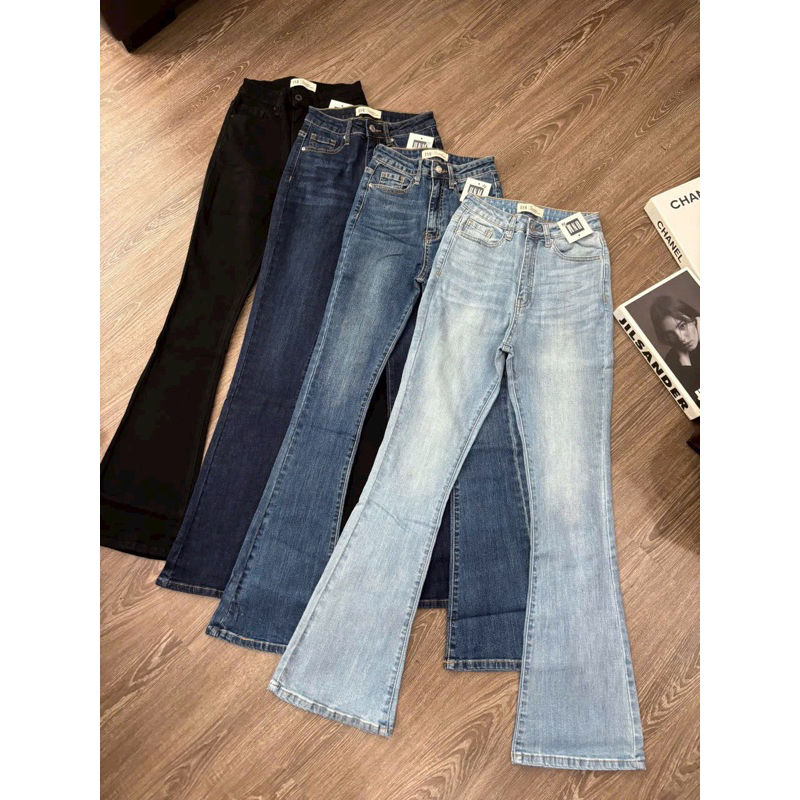 Quần loe lưng cao dáng dài 105cm phủ gót COBÉ