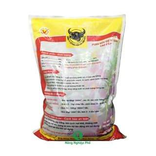 Phân hữu cơ Đầu Trâu HCMK7 Trichoderma + TE - Túi 5kg - Nông Nghiệp Phố