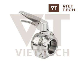 Van bướm vi sinh clamp tay kẹp bằng inox