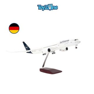 Mô hình máy bay lắp ráp có đèn led Lufthansa 47cm Everfly