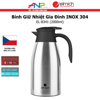 Bình Giữ Nhiệt Elmich, Phích Giữ Nhiệt Gia Đinh INOX 304, Có Lưới Lọc Trà, Dung Tích 800ml - 2000ml