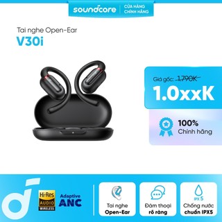 Tai nghe bluetooth Open-Ear Soundcore V30i thiết kế mở | Siêu gọn nhẹ | Chống nước IPX5