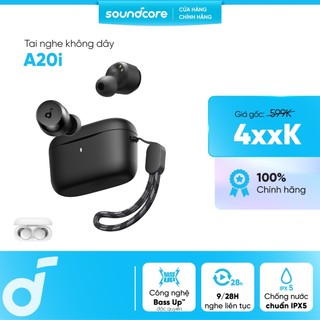 Tai nghe bluetooth không dây Soundcore A20i | Nhỏ gọn | 28 giờ phát nhạc | Sạc nhanh
