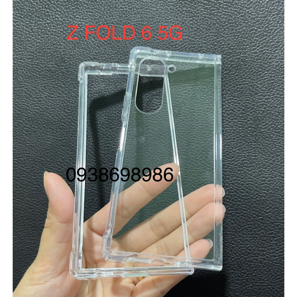 Ốp lưng Samsung Galaxy Z Fold 6 5G chống sốc 4 góc lưng cứng viền dẻo zfold 6 z fold6  ( TNKN )