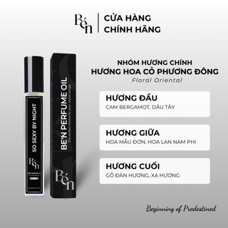 Tinh Dầu Nước Hoa Nữ BÉN So Sexy by Night Quyến Rũ, Bí Ẩn, Nữ Tính, Cuốn Hút 10ml - Dạng Xịt