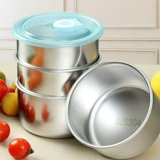 Combo 5 Hộp inox 304 đựng thực phẩm kèm nắp đậy chống tràn
