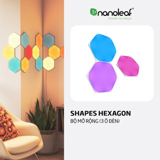 Đèn LED RGB lắp ghép thông minh Nanoleaf Shapes Lục Giác 3 ô đèn (Bộ mở rộng)