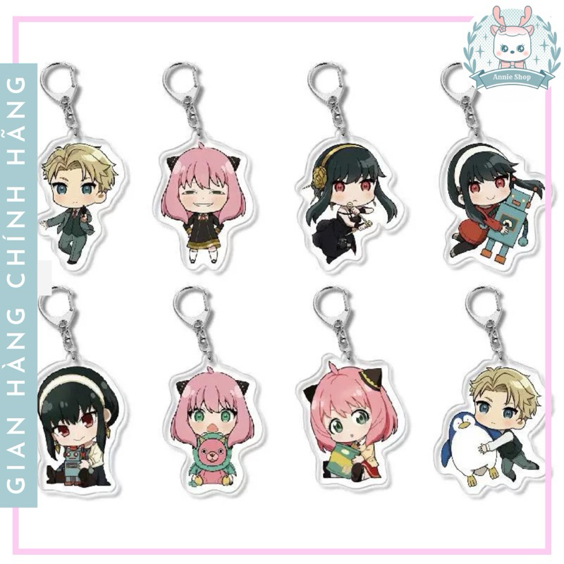 Móc khoá Spy x Family - Móc Khoá Anya Forger, Loid Forger, Yor Forger