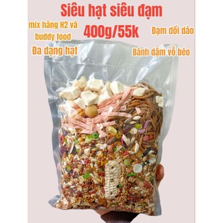 Thức ăn hamster siêu hạt siêu đạm mix hãng gói 400g